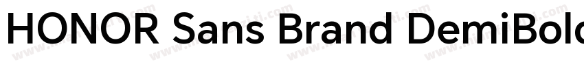 HONOR Sans Brand DemiBold字体转换